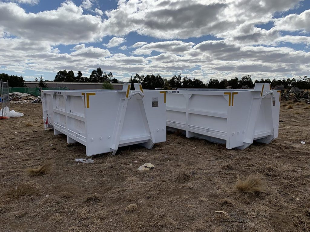 2 walk in 12m skip bins